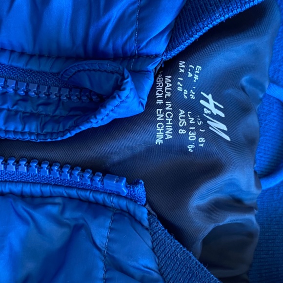 Blue H&M Puffy Jacket/Windbreaker - Picture 4 of 4